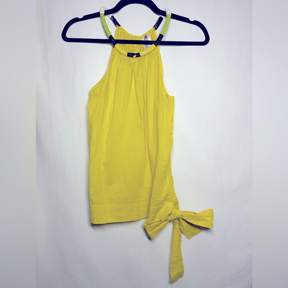 Summer must have sleeveless beaded top, size Small